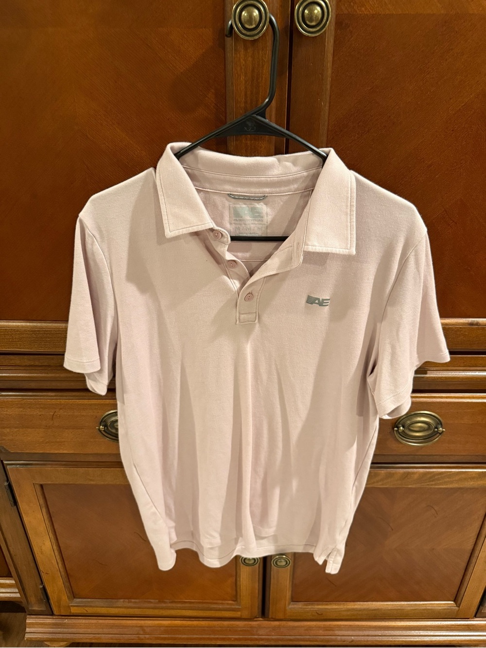 American Eagle Outfitters Pale Pink Polo Shirt